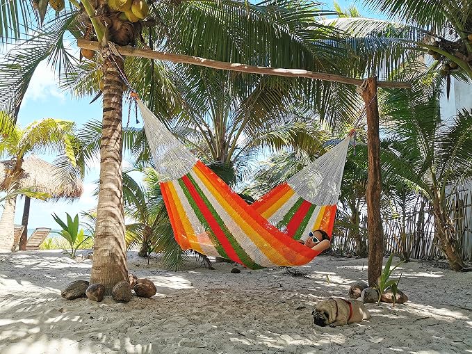 Traditional Mayan Hammock -Habanero Hammock (Small) - Thick Nylon Thread