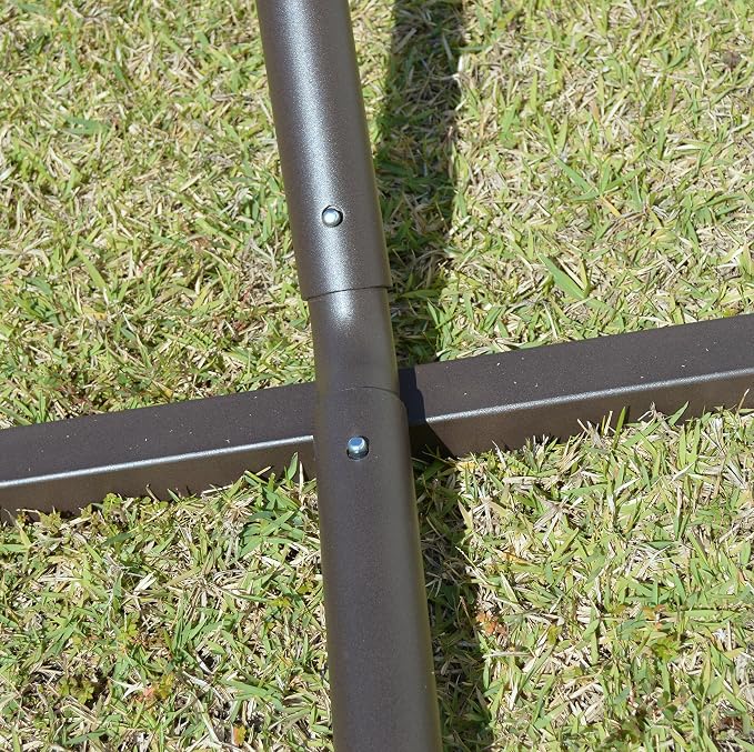 Jumbo Caribbean Hammock and Metal Tribeam Stand (Black)